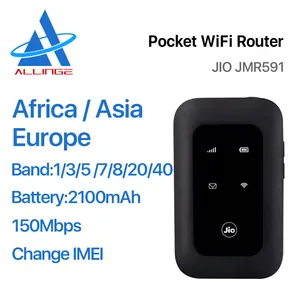 ALLINGE SDS621 Original entsperrt Jio JMR591 Tragbarer LTE-WLAN-Hotspot Drahtloser WLAN-Router 4G LTE-Router Pocket Wifi