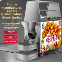 Zhuofu Factory Direct Commercial Electric Gas Torréfaction Machine Traitement des noix-Graines de melon rôti Châtaignes Cacahuètes Noyau de moteur