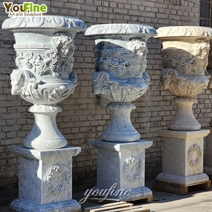 Vase de jardin en <span class=keywords><strong>marbre</strong></span> décoratif moderne bon marché - Product Image 6