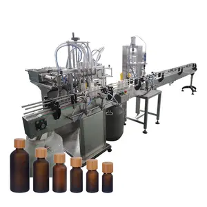 Factory Price Automatic Perfume Glass Aluminum Bottle Vacuum Pressure Filling Crimping Liquid Fragrance Making Machine