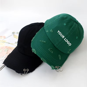 Cappellino da Baseball Regolabile in Cotone Lavato Vintage con Logo Personalizzato Ricamato a Forma di Lettera <span class=keywords><strong>C</strong></span> per Donne e Ragazze - Product Image 1