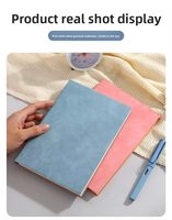 Carnet A5 en cuir PU souple, logo personnalisé, journal d'affaires, bloc-notes, 100 feuilles, reliure cousue, papier ligné épais, bureau, école, quotidien