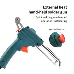 Pistola <span class=keywords><strong>de</strong></span> Soldar Externa, Juego <span class=keywords><strong>de</strong></span> <span class=keywords><strong>Soldador</strong></span> Manual <span class=keywords><strong>de</strong></span> 60W con Suministro Automático <span class=keywords><strong>de</strong></span> <span class=keywords><strong>Estaño</strong></span>, Cumple con las Normas Europeas - Product Image 2