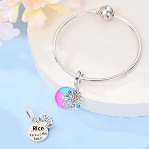 Vente en gros de perles originales en argent 925, pendentif cœur d'amour, cadeau de la Saint-Valentin, breloques DIY pour la fabrication de bracelets, bijoux pour femmes - Product Image 2