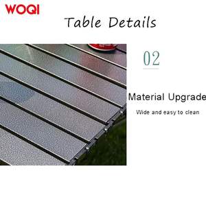 Mesa Plegable para Exteriores Woqi, de Aleación de Aluminio, Rectangular, 55x95cm, 70cm de Altura, para Camping y Picnic - Product Image 3