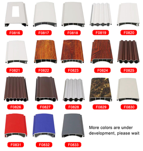 Công nghiệp kho Roll-up cửa hợp kim nhôm đá đen Con lăn màn trập PVC chất liệu điện điều khiển bên ngoài nhà Máy Giá - Product Image 4