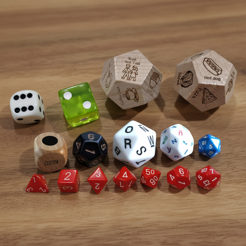 Custom Polyhedral Dice DIY Party Dice