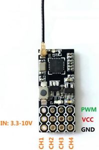 Récepteur RC miniature 4CH FS2A AFHDS 2A avec sortie PWM pour télécommande Flysky I6 I6X I6S - Product Image 4