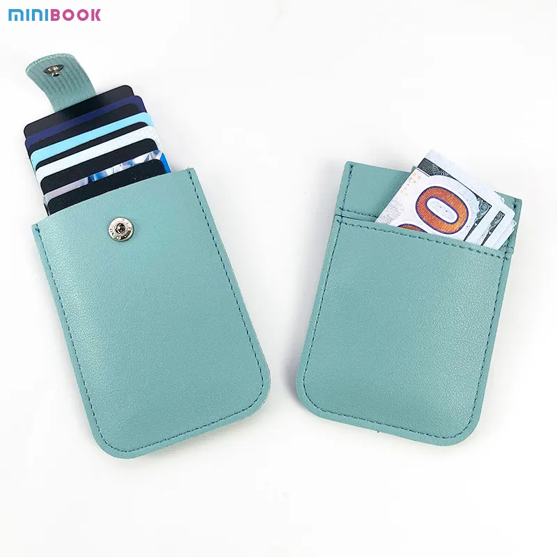 Quà Tặng Kinh Doanh Mini Wallet PU Da Nhiều Lớp Kính Thiên Văn Lớn Đa Vị Trí Thẻ Tín Dụng Túi Trường Hợp Chủ