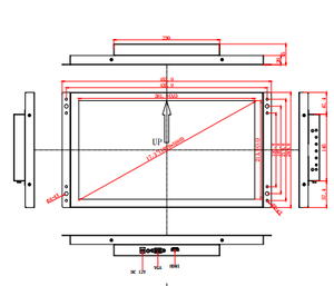 17,3-Zoll-LCD-Touchscreen-Display für den Self-Checkout-Terminal-<span class=keywords><strong>Kiosk</strong></span> für Verkaufs automaten - Product Image 2