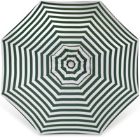 Parasol de jardin moderne rétro rayé personnalisé, imperméable, avec poteau central en aluminium à roulettes, pour terrasse, table ou piscine