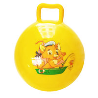 Ballons rebondissants gonflables de 80 cm, balles de saut multi-tailles en PVC avec poignée, logo personnalisé, jouet éducatif pour adultes