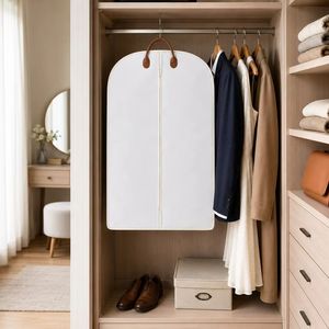 Sac de transport pour vêtements en tissu Oxford avec logo personnalisé, housse de costume durable à fermeture éclair avec poignée pour commandes en gros et voyages - Product Image 6