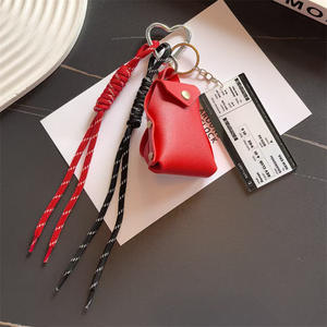 Llaveros, colgantes, bolsos y accesorios creativos <span class=keywords><strong>de</strong></span> cuero PU estilo coreano para monedas pequeñas, llaves <span class=keywords><strong>de</strong></span> alquiler <span class=keywords><strong>de</strong></span> coches y llaves. - Product Image 6