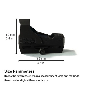 BANGBANG Reflex Red Dot Sight 1X à énergie solaire, 9 niveaux de luminosité optique, tourelles réglables par outil pour l'entraînement en extérieur - Product Image 3