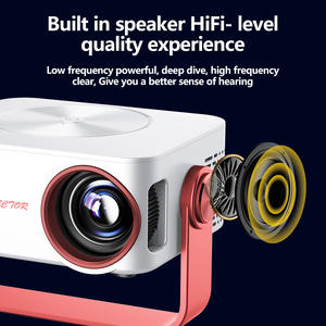 Projecteur Offre Spéciale 4K Art YDH-HY300 500 Lumens Wifi 6 Compatibilité de téléphone portable Projecteur rotatif intérieur <span class=keywords><strong>silencieux</strong></span> à 180 ° sans fil - Product Image 6