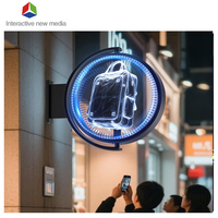 Nouveau ventilateur holographique 3D amélioré avec prise en charge audio Bluetooth, lecteur vidéo 3D, cadre en aluminium, résistant aux intempéries pour bars
