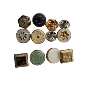 Boutons pression en métal en alliage de zinc durables Décorations de vêtements lavables écologiques pour jeans et manteaux Placage de <span class=keywords><strong>cuir</strong></span> avec perles - Product Image 6