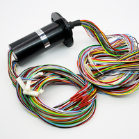 Anneau de contact miniature de précision 36 circuits 2A Contact à balais 28 mm OD Connecteur rotatif compact pour CNC et petite robotique
