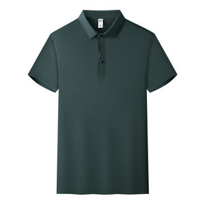 Customized Polo Shirt Solid Color Moisture Wicking Short Sleeve For Corporate Work Uniforms Men Women Daily Wear - Product Image 1