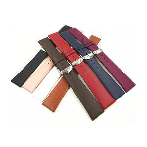 Bracelet de <span class=keywords><strong>montre</strong></span> en cuir <span class=keywords><strong>ultra</strong></span> fin 12 14 16 18 20 22mm en cuir véritable, remplacement du bracelet de <span class=keywords><strong>montre</strong></span> plat et fin pour dames et hommes - Product Image 5