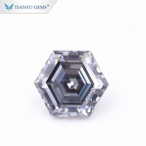 Tianyu Moissanite personalizado de fábrica al por mayor Moissanite gris suelto para joyería - Product Image 2