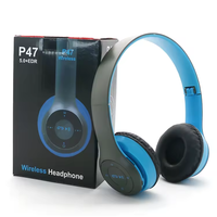 Écouteur P47 en gros d'usine casque pliable casque sans fil blue tooth pour téléphone portable ou ordinateur