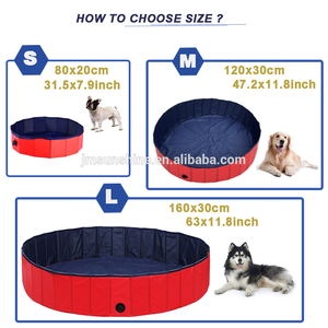 P & D, gran oferta, piscina portátil <span class=keywords><strong>para</strong></span> <span class=keywords><strong>perros</strong></span>, redonda, <span class=keywords><strong>plegable</strong></span>, de PVC con estampado de logotipo, suministros de baño impermeables <span class=keywords><strong>para</strong></span> mascotas <span class=keywords><strong>para</strong></span> niños - Product Image 3