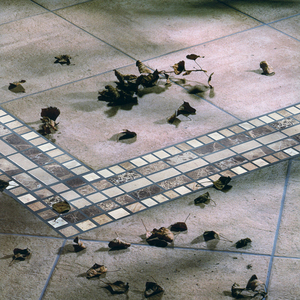 Mosaico a Forma di Freccia con Bordo in Marmo 298x100mm Bianco e Nero Geometrico per Rivestimenti e Bordi di Pareti e Pavimenti - Product Image 3