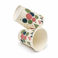 Gobelet à café isotherme à paroi ondulée avec couvercle, logo personnalisé pour café, boulangerie, bureau, boissons chaudes à emporter, fourniture directe