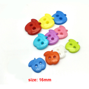 Schattige Cartoon 2 Gat Gekleurd Fruit Groente Ontwerp Naaien Plastic Knop Voor Babykleding - Product Image 6