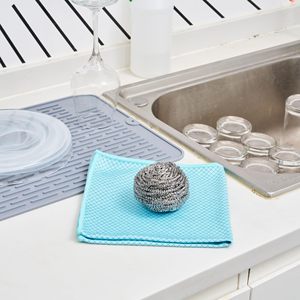 Boules de nettoyage en fil d'acier inoxydable, outils de nettoyage de cuisine pour casseroles et poêles, éponges et tampons à récurer - Product Image 4
