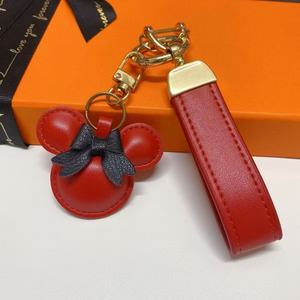 Nuevo Llavero de Diseño de Lujo de <span class=keywords><strong>Minnie</strong></span> Mouse, Llavero de Cuero PU con Lazo y Orejas de Ratón, Colgante para Bolso de Mujer - Product Image 6