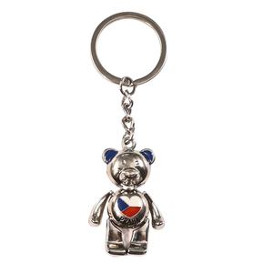 Nouveau porte-clés touristique de <span class=keywords><strong>vacances</strong></span> en alliage de métal cadeau premium nom de l'état personnalisé ours Praha Souvenirs porte-clés - Product Image 5