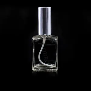 Spray bottle 30ml 50ml 100ml transparent rectangle Spray Glass bottle Empty Perfume Bottle with Pump Sprayer