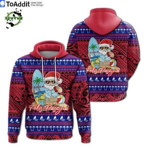 Sudaderas con capucha para hombre 2025 Guam Polynesian Red <span class=keywords><strong>Felis</strong></span> Pasgua & Seal Tattoo Design Xmas Long Sleeve Pullover Warm Tops Sudaderas Bolsillos - Product Image 6