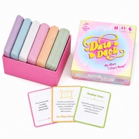 Jeu de cartes personnalisé pour soirée en couple avec boîte, cartes d'idées romantiques pour rendez-vous, cadeau d'anniversaire, cartes à jouer en papier, OEM