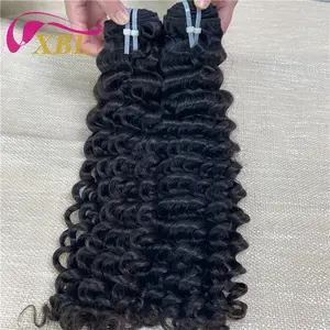 XBL Überseelager versandt intaktes menschliches Haar bündel top qualität haar einzelne spender rohes indisches unverarbeitetes Haar bündel verkäufer