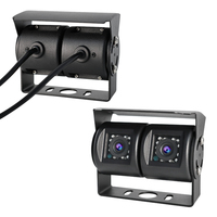 ZYX RTS double objectif deux coups camion inverse 180 véhicule 4 canaux mini caméra parking vue arrière entrée caméra à double objectif