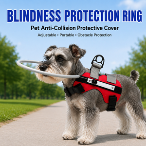 Arnés Halo Reflectante y Ajustable <span class=keywords><strong>para</strong></span> Perros Ciegos, Anillo Protector de Seguridad, <span class=keywords><strong>Chaleco</strong></span> Guía Anticolisión, Dispositivo de Paseo <span class=keywords><strong>para</strong></span> Mascotas - Product Image 1