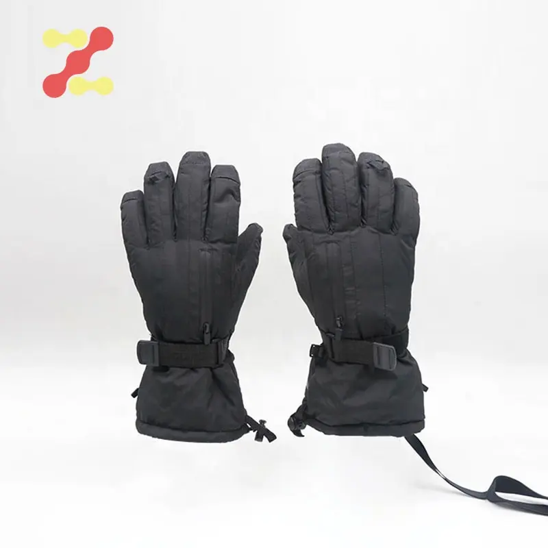 Glove Warm Warm Gloves Ski Biking Gloves Touchscreen PU Palm Wrist Leash Pocket With Zipper