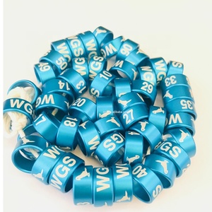El más nuevo diseño pájaro pierna anillo de aluminio de rastro bandera número impresora láser <span class=keywords><strong>aves</strong></span> División aluminio anillos/ - Product Image 2