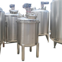 Cuve de fermentation de stockage de lait de yaourt d'acier inoxydable avec l'équipement d'agitateur et de récipient à pression