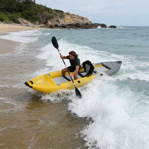 <span class=keywords><strong>Kayak</strong></span> <span class=keywords><strong>gonflable</strong></span> pas cher avec pédales, système de propulsion à pédales sans effort pour la pêche mains libres et l'exploration sur longue distance - Product Image 3
