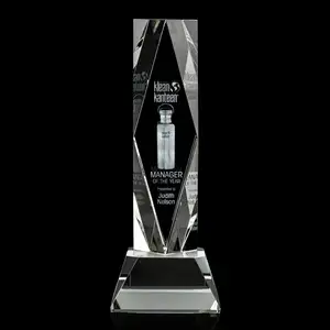 Hitop Personalized Achievement Congratulations Pageant Laser Engraved K9 Crystal Award Trophy