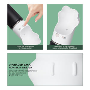 Everich botol air untuk luar ruangan, botol air piaraan, botol terisolasi anjing portabel, vakum, baja tahan karat, dinding ganda, botol bentuk kaki anjing 3 in 1 - Product Image 3