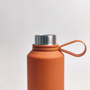 High Quality 12oz/20oz Rubber Paint <b>Double</b> <b>Wall</b> Stainless Steel Vacuum Flask Insulated Small Mouth Sport Water Bottle - Product Image 4