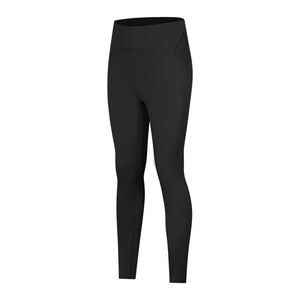 Nouveau Double 6 Zéro Sens Élastique Serré <span class=keywords><strong>Lulu</strong></span> Sport Leggings Taille Haute Gym Yoga Pantalon Sexy Pêche Fesse Slim Show Solide Motif - Product Image 3