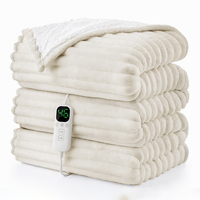 Couverture chauffante électrique en flanelle douce pour canapé, lit et maison, idéale pour l'hiver