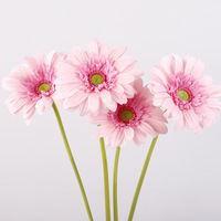 Bunga Gerbera Daisy Buatan Satu Tangkai, Sentuhan Alami, Bahan Sutra, Buatan Tangan, Gaya Natural, Tahan Lama, Ringan, Untuk Dekorasi Rumah & Restoran